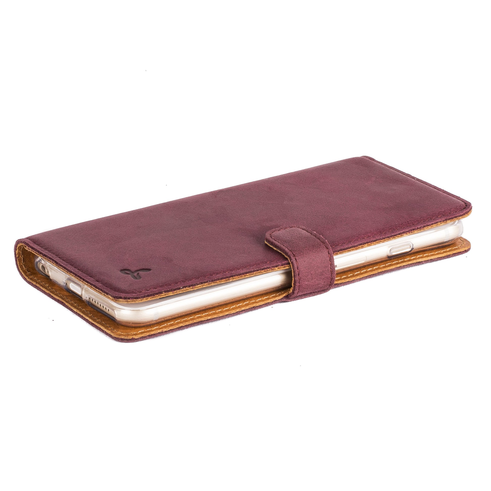 Vintage Plum Leather Wallet - Apple iPhone 6 Plus/6S Plus - Snakehive