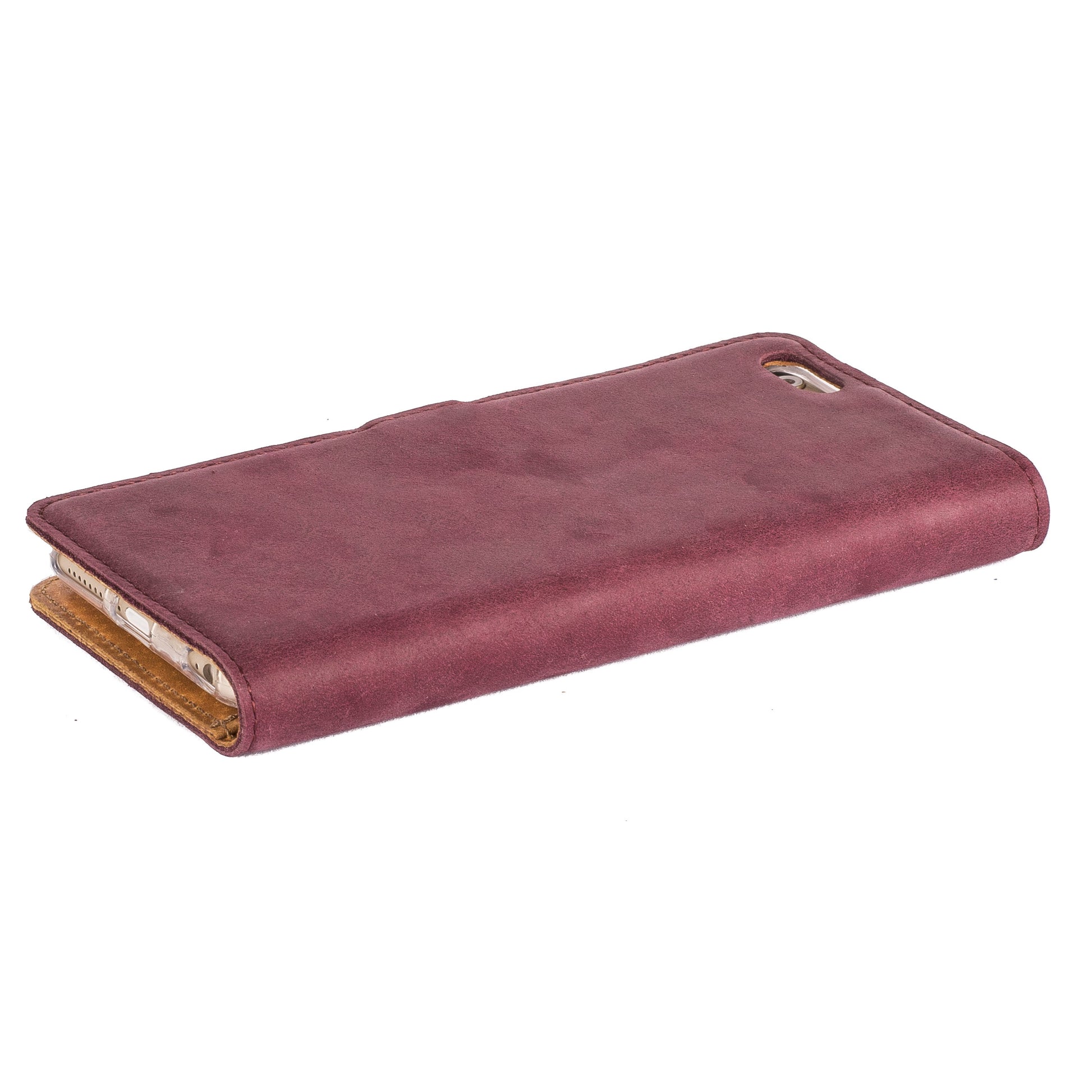 Vintage Plum Leather Wallet - Apple iPhone 6 Plus/6S Plus - Snakehive