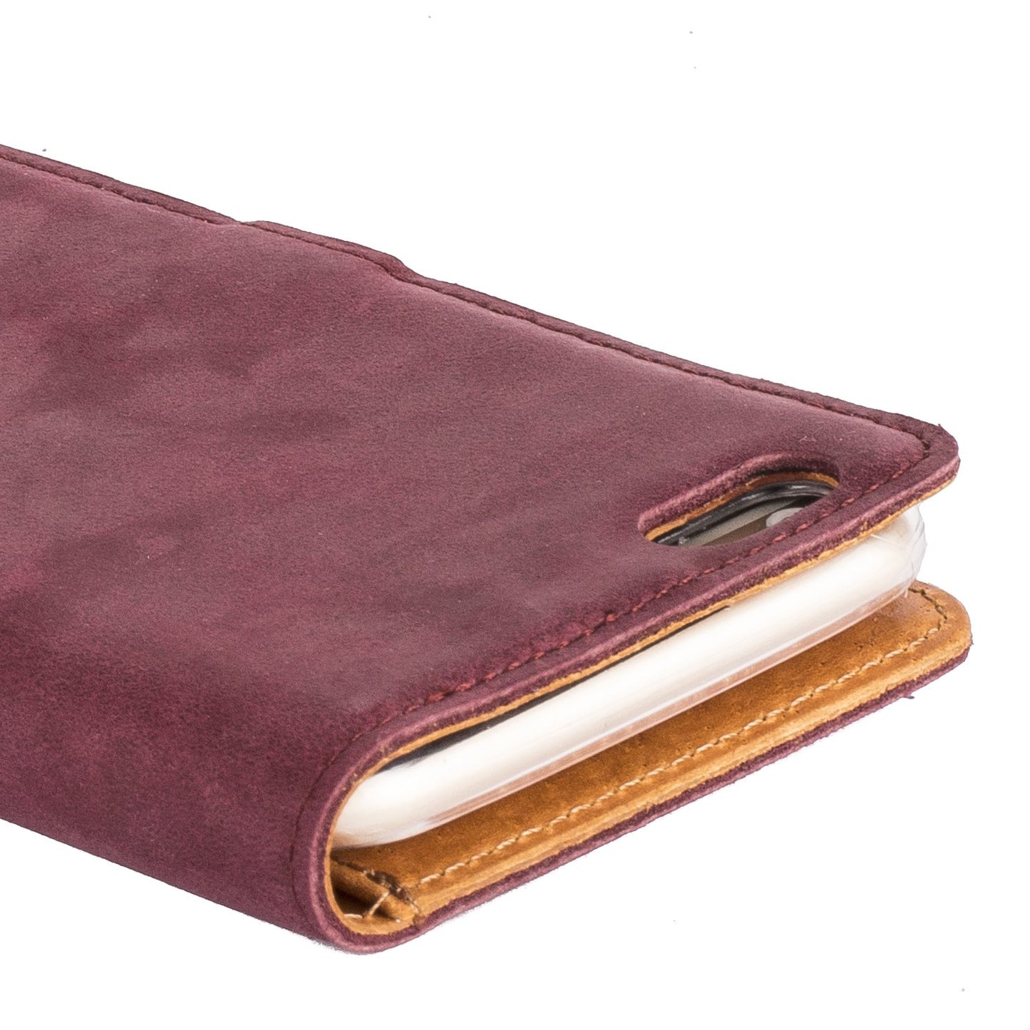 Vintage Plum Leather Wallet - Apple iPhone 6 Plus/6S Plus - Snakehive