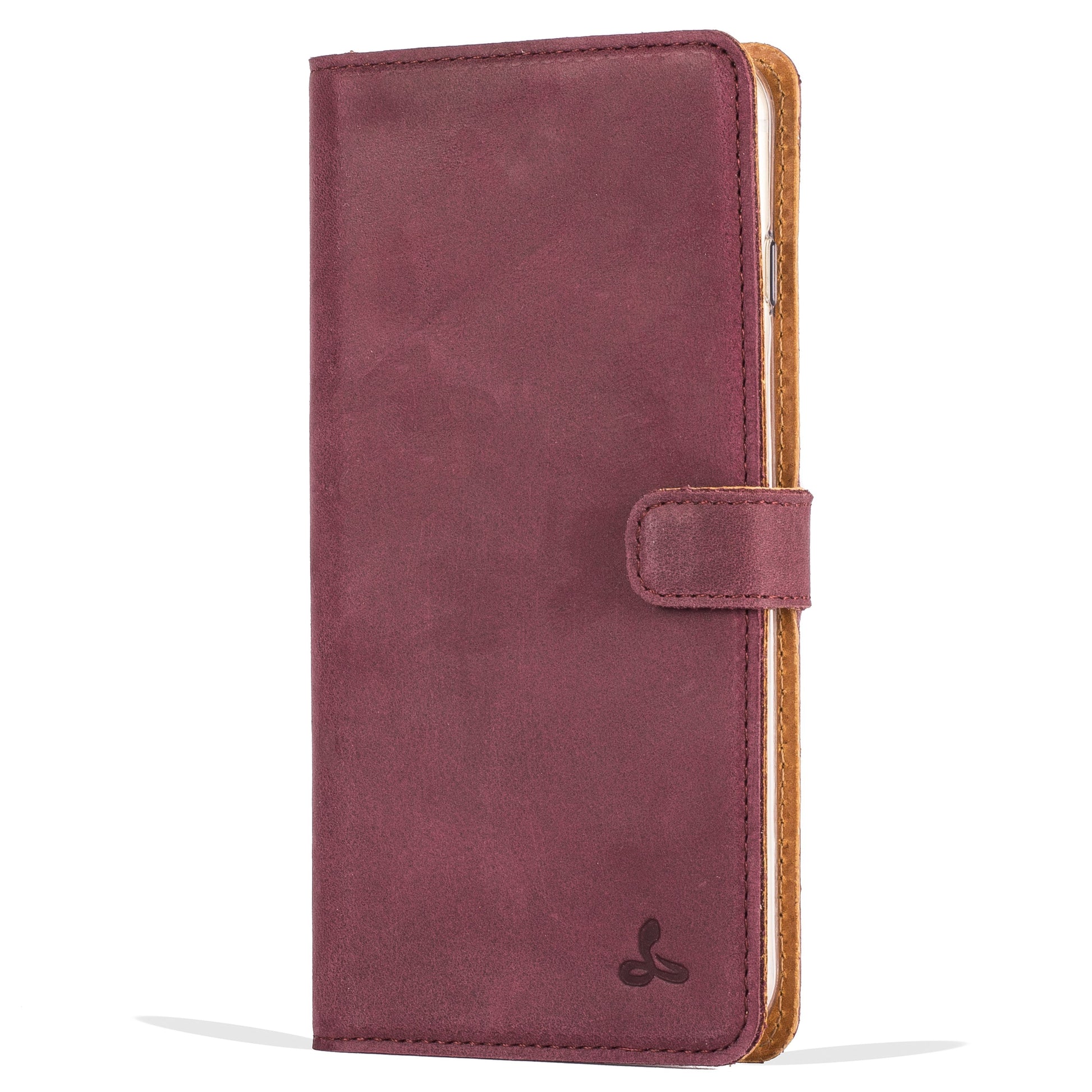 Vintage Plum Leather Wallet - Apple iPhone 6 Plus/6S Plus - Snakehive