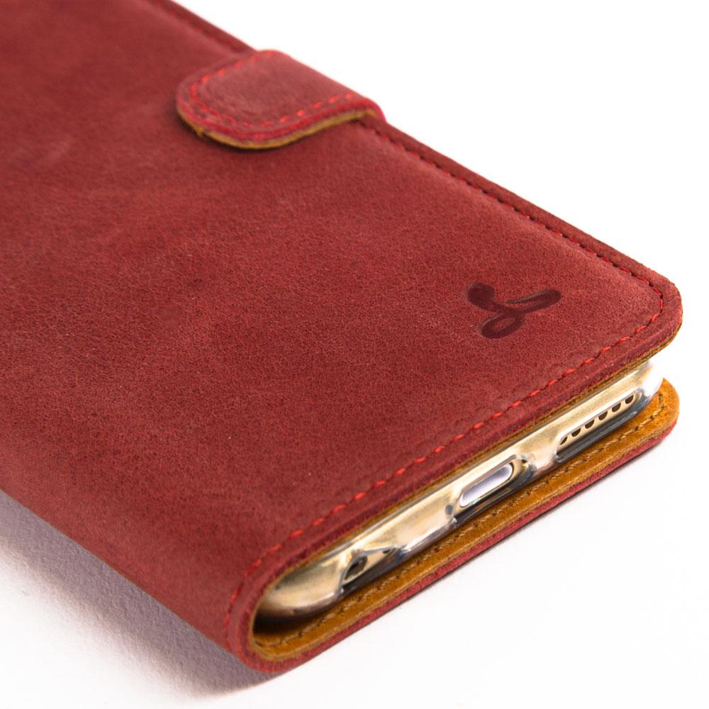 Vintage Burgundy Leather  Wallet - Apple iPhone 6/6S (4.7") - Snakehive
