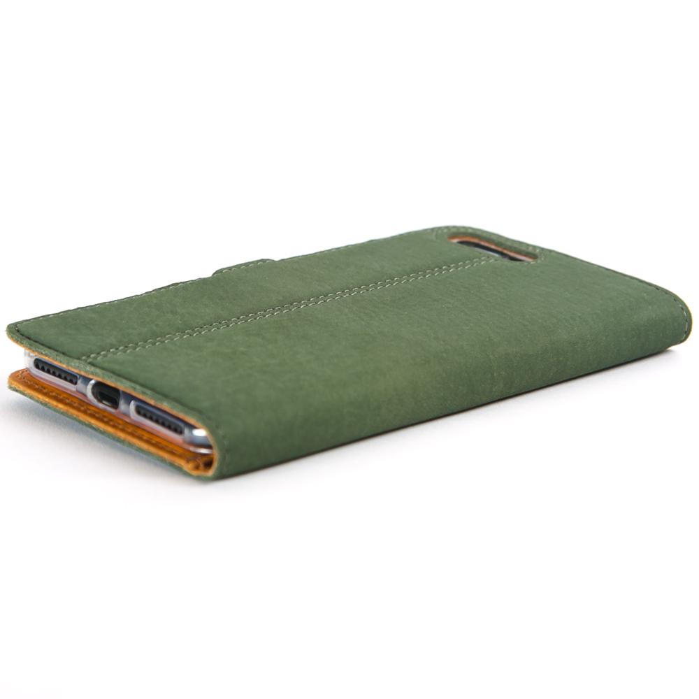 Vintage Bottle Green Leather Wallet - Apple iPhone 7 Plus - Snakehive