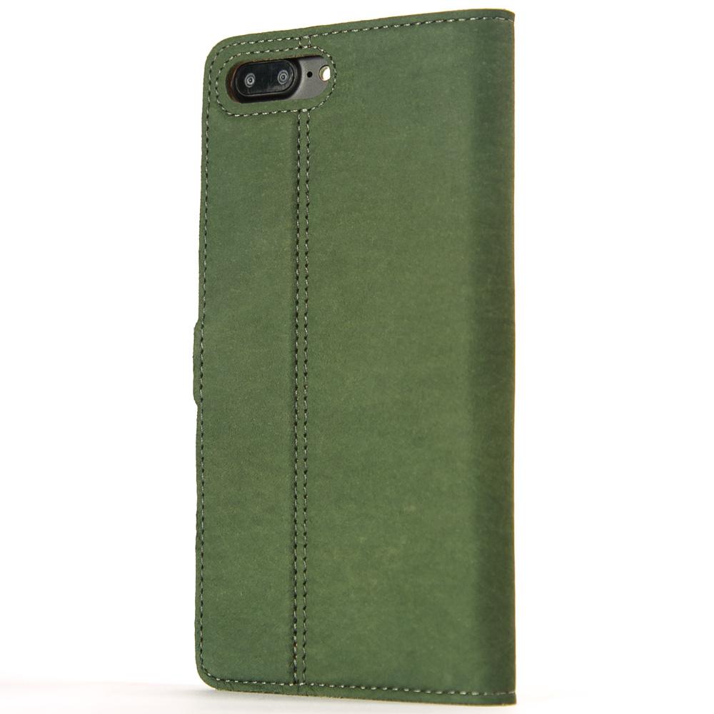 Vintage Bottle Green Leather Wallet - Apple iPhone 7 Plus - Snakehive