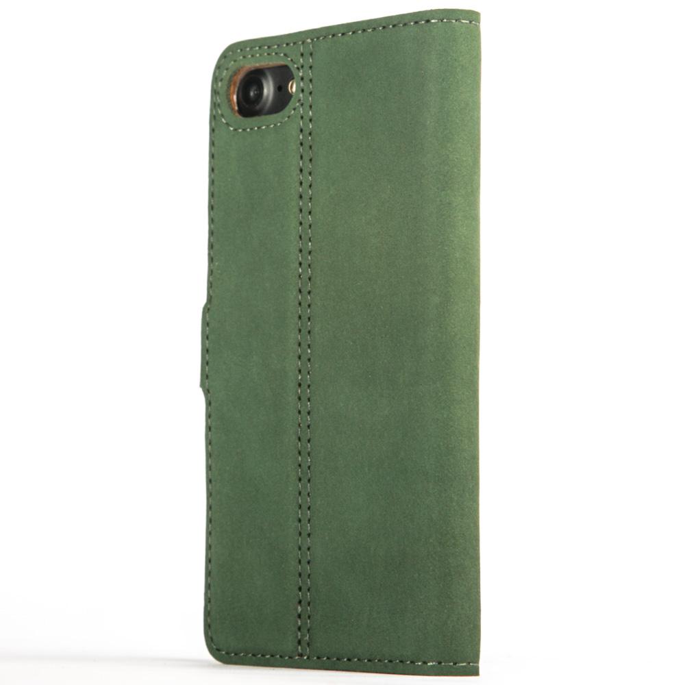 Vintage Bottle Green Leather Wallet - Apple iPhone 7 - Snakehive