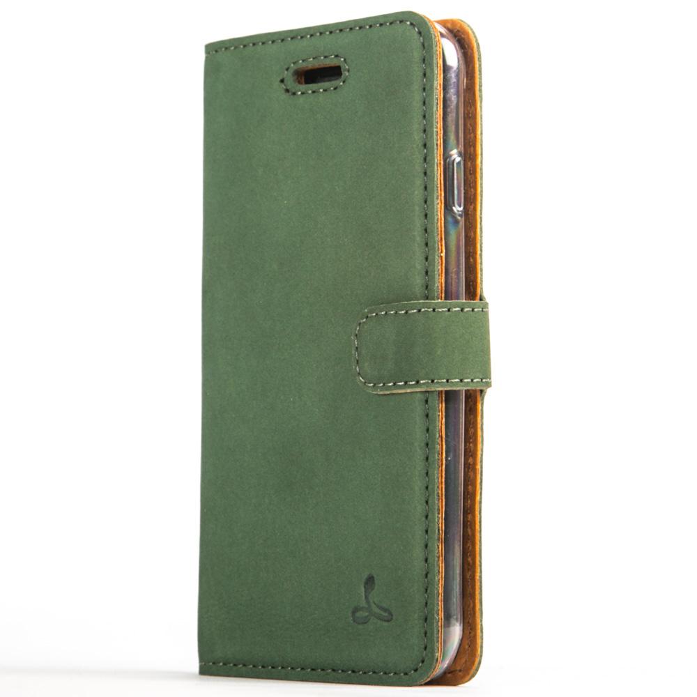Vintage Bottle Green Leather Wallet - Apple iPhone 7 - Snakehive