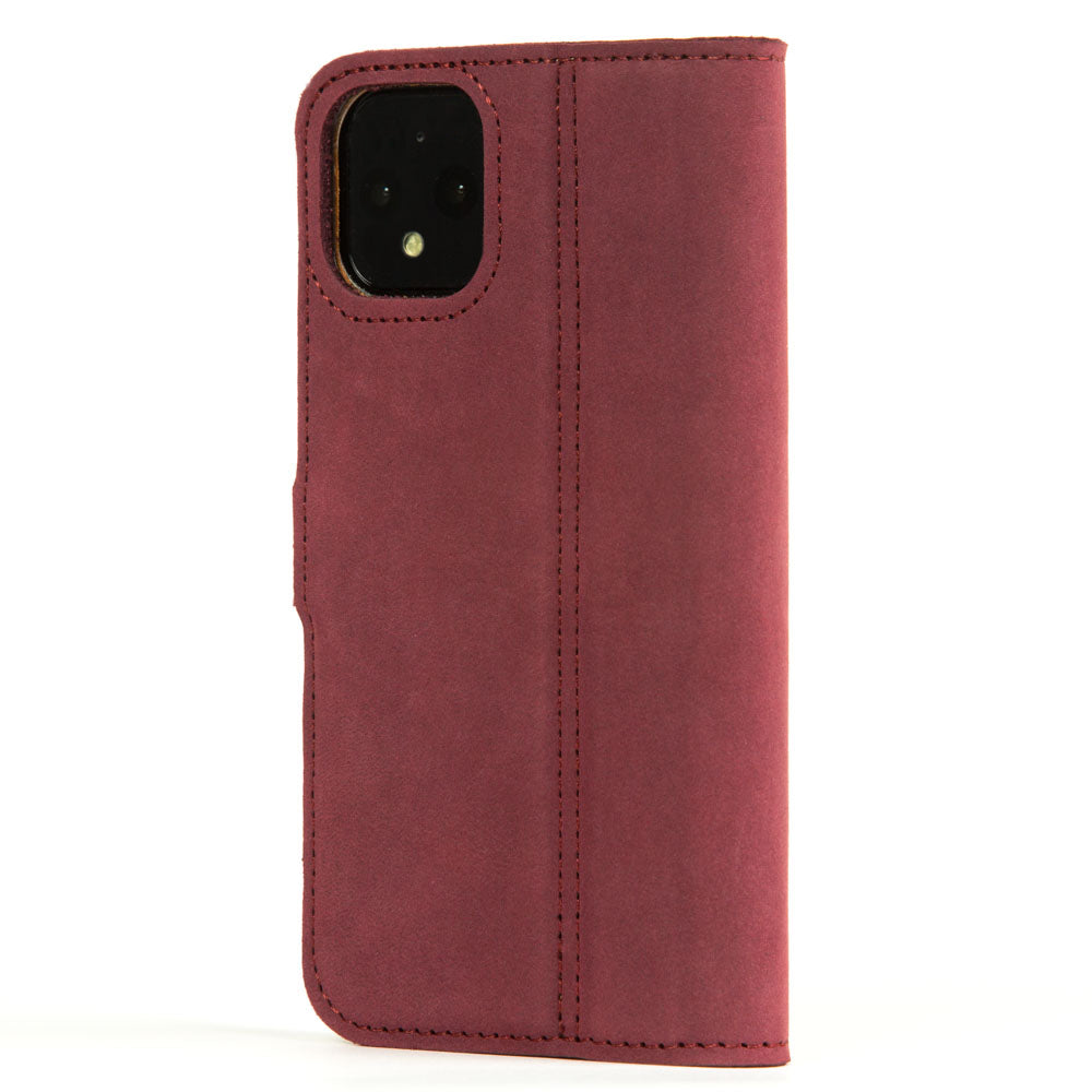 Vintage Lederhülle Lila - Google Pixel 4