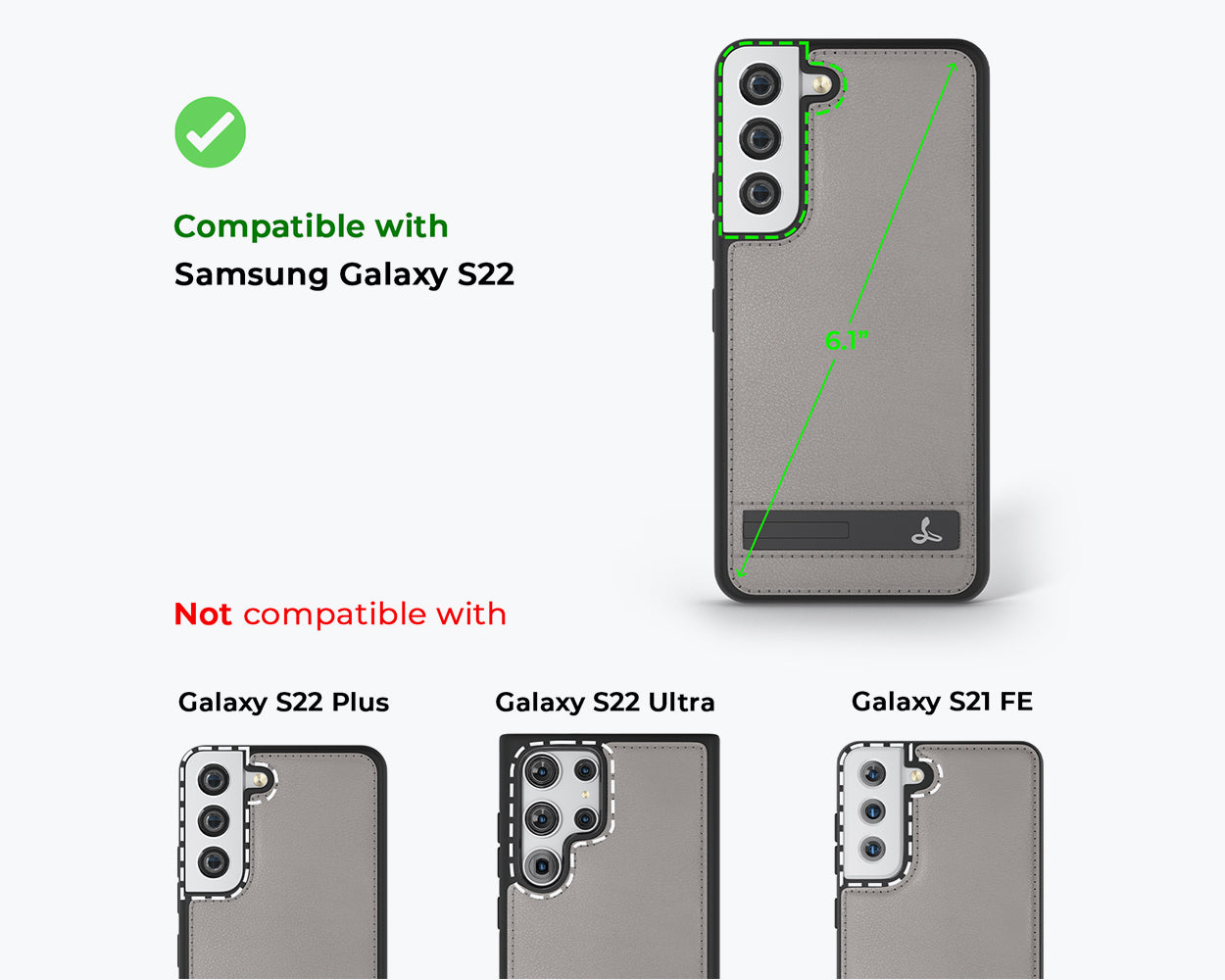 Metro Leder Case - Samsung S22