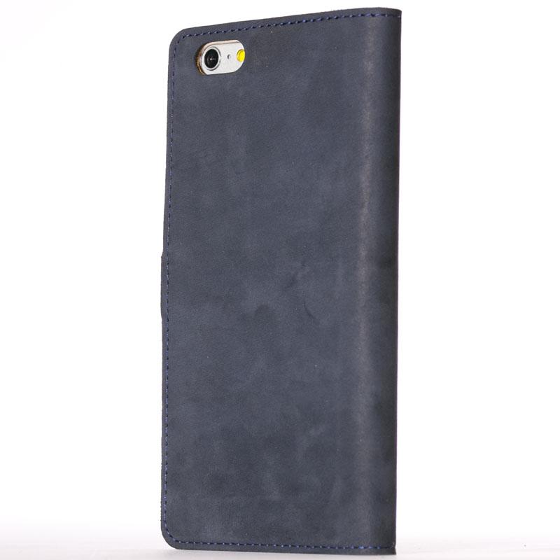Vintage Navy Leather Wallet - Apple iPhone 6 Plus/6S Plus - Snakehive