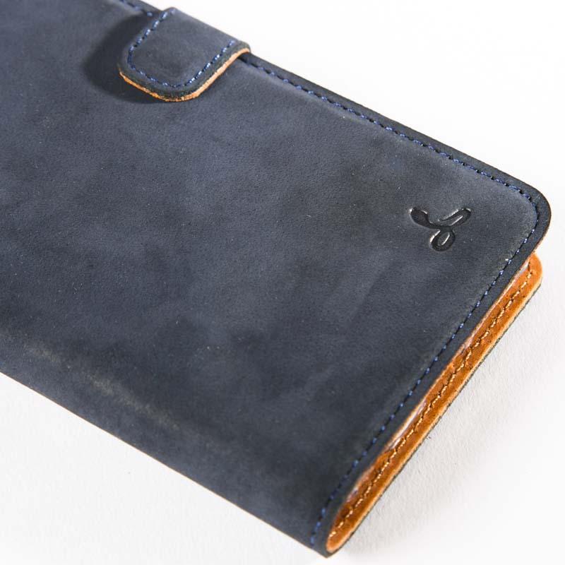 Vintage Navy Leather Wallet - Apple iPhone 6 Plus/6S Plus - Snakehive