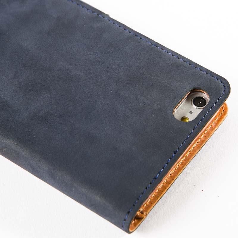 Vintage Navy Leather Wallet - Apple iPhone 6 Plus/6S Plus - Snakehive