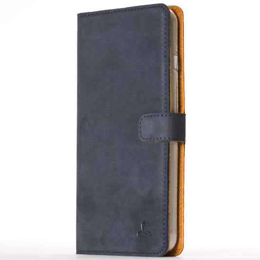 Vintage Navy Leather Wallet - Apple iPhone 6 Plus/6S Plus - Snakehive