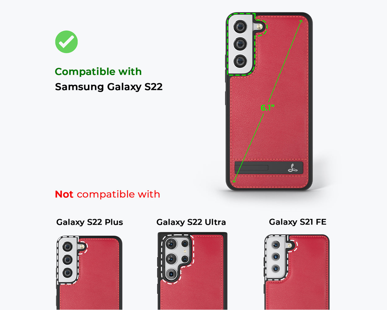 Metro Leder Case - Samsung S22