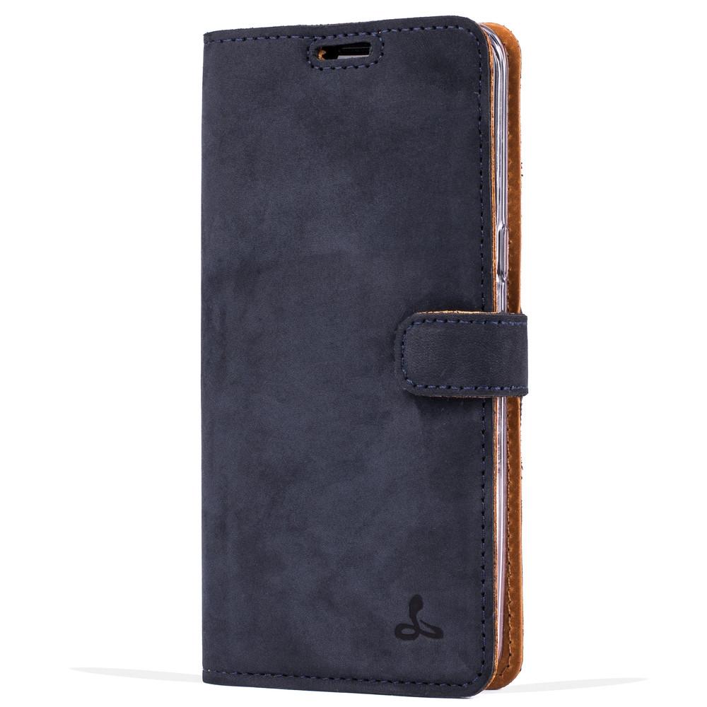 Vintage Navy Leather Wallet - Samsung Galaxy S8+ (Plus) - Snakehive