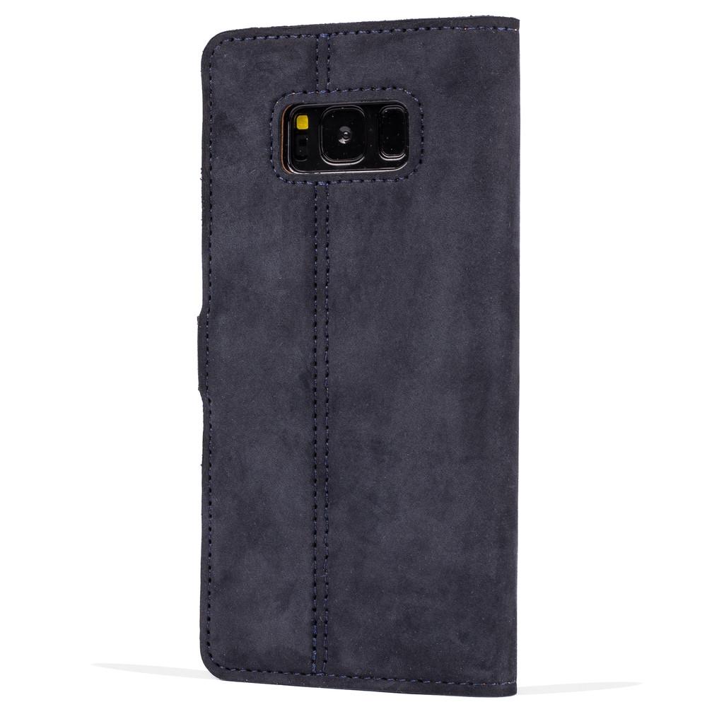 Vintage Navy Leather Wallet - Samsung Galaxy S8+ (Plus) - Snakehive