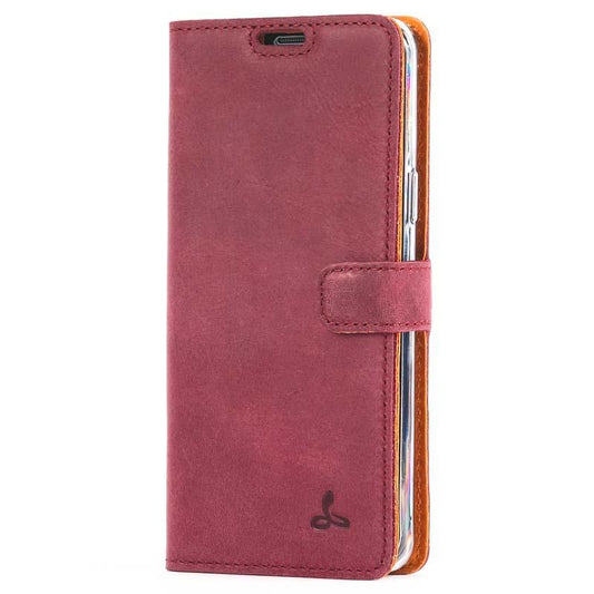 Vintage Plum Leather Wallet - Samsung Galaxy S9 - Snakehive