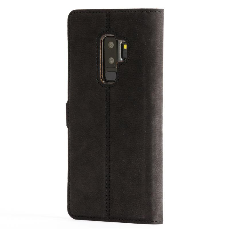 Vintage Black Leather Wallet - Samsung Galaxy S9 Plus - Snakehive