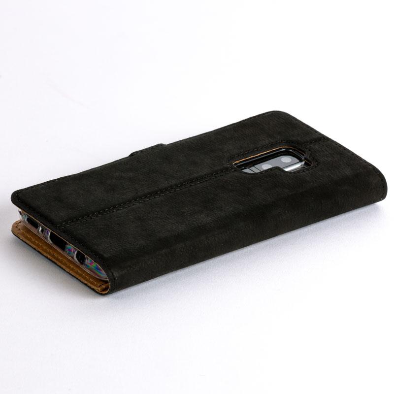 Vintage Black Leather Wallet - Samsung Galaxy S9 Plus - Snakehive
