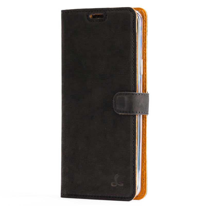Vintage Black Leather Wallet - Samsung Galaxy S9 Plus - Snakehive