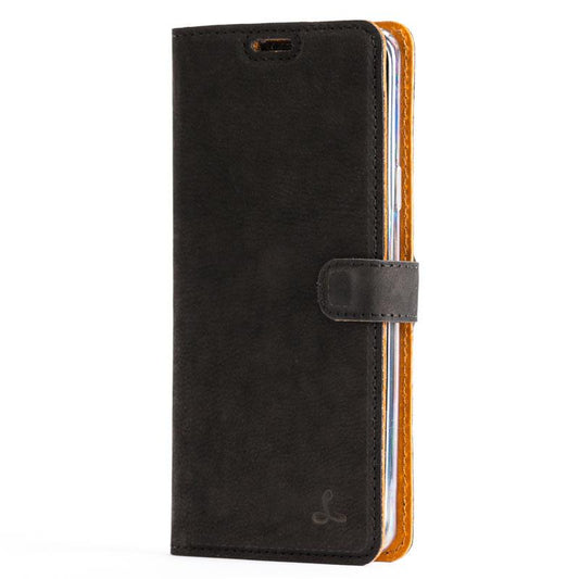 Vintage Black Leather Wallet - Samsung Galaxy S9 Plus - Snakehive