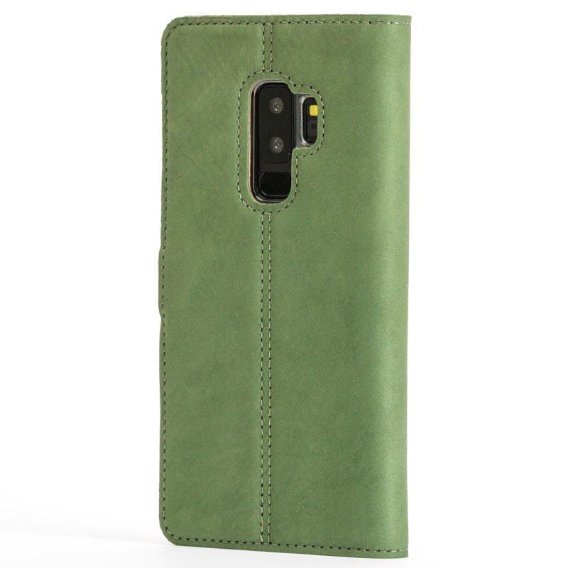 Vintage Bottle Green Leather Wallet - Samsung Galaxy S9 Plus - Snakehive