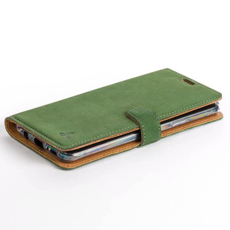 Vintage Bottle Green Leather Wallet - Samsung Galaxy S9 Plus - Snakehive
