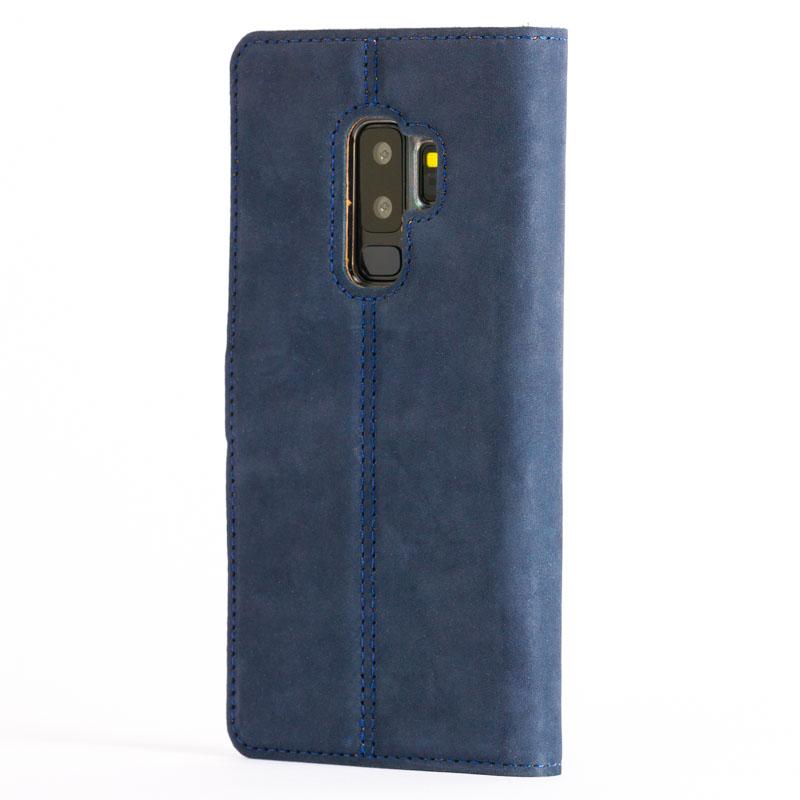 Vintage Navy Leather Wallet - Samsung Galaxy S9 Plus - Snakehive