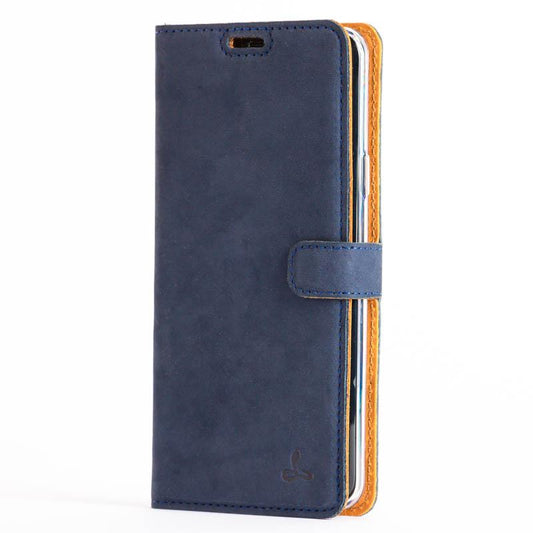 Vintage Navy Leather Wallet - Samsung Galaxy S9 Plus - Snakehive