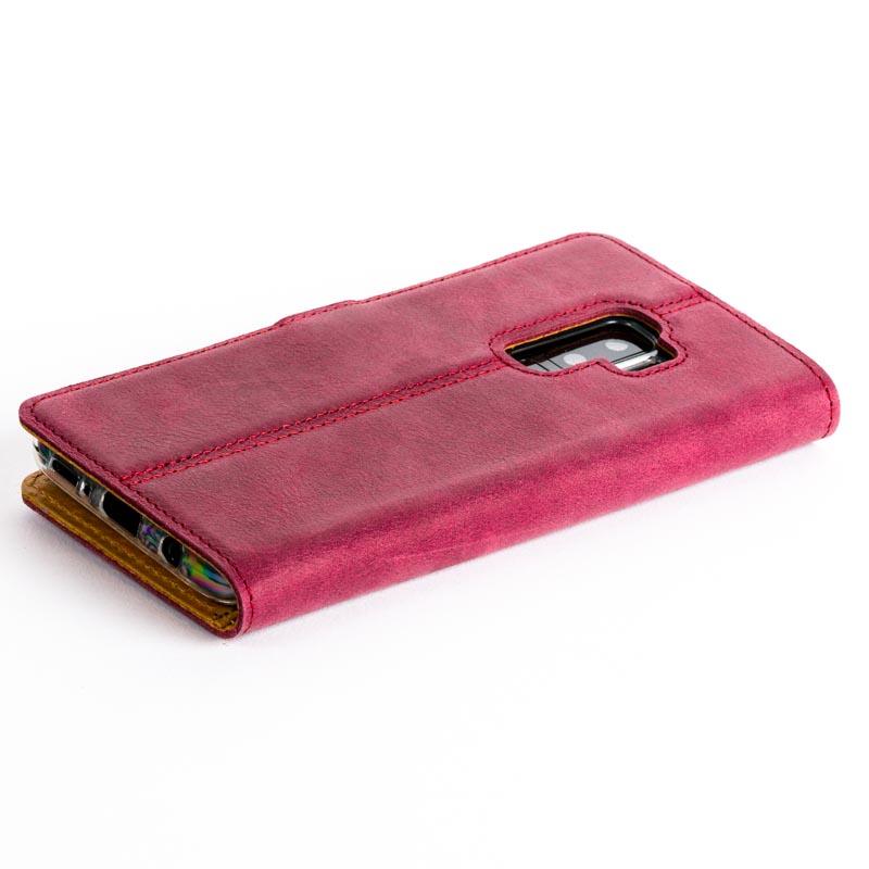 Vintage Plum Leather Wallet - Samsung Galaxy S9 Plus - Snakehive