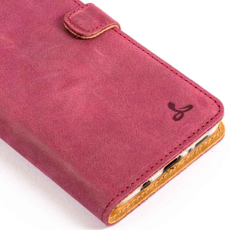 Vintage Plum Leather Wallet - Samsung Galaxy S9 Plus - Snakehive