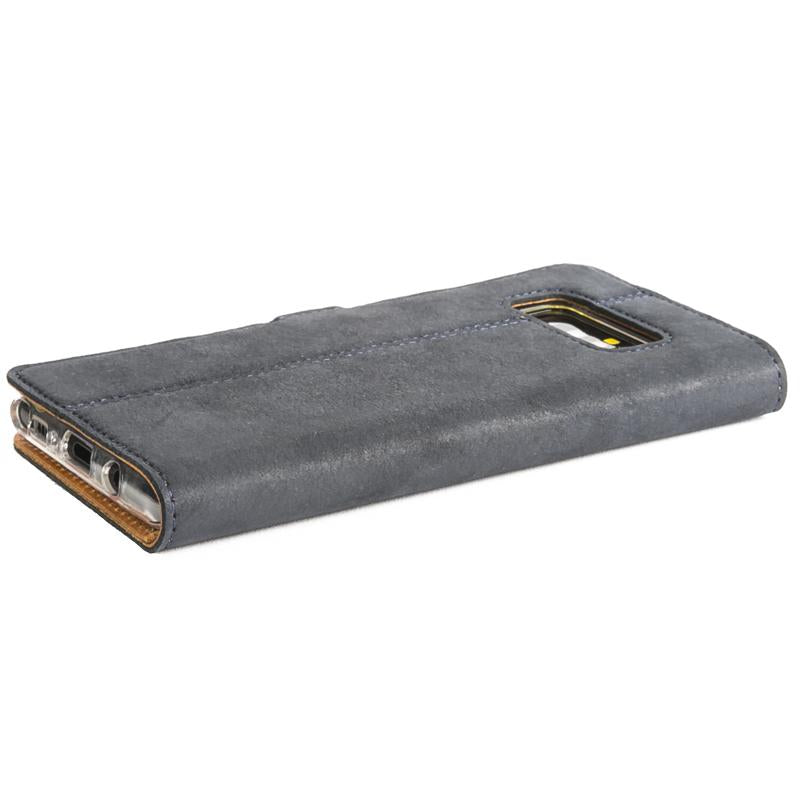 Vintage Navy Leather Wallet - Samsung Galaxy Note 8 - Snakehive