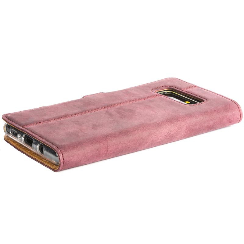 Vintage Plum Leather Wallet - Samsung Galaxy Note 8 - Snakehive