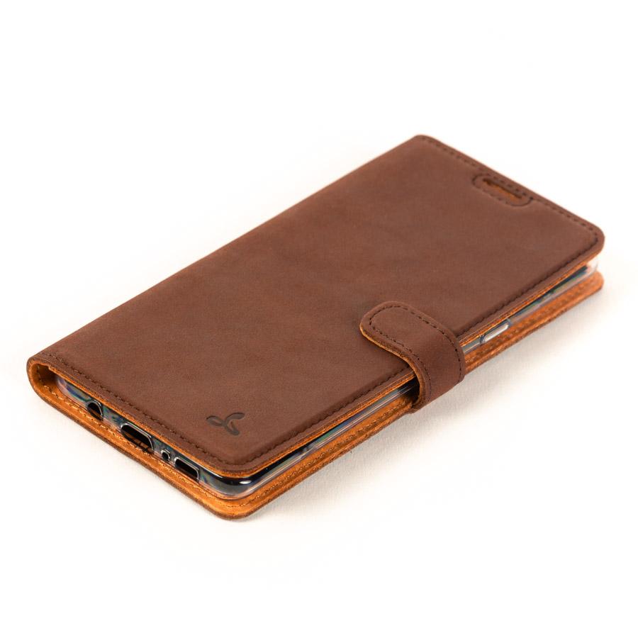 Vintage Lederhülle Braun - Samsung Galaxy S10 5G
