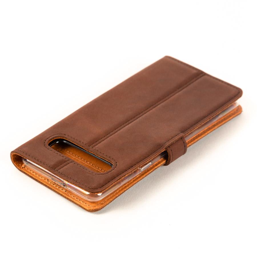 Vintage Lederhülle Braun - Samsung Galaxy S10 5G
