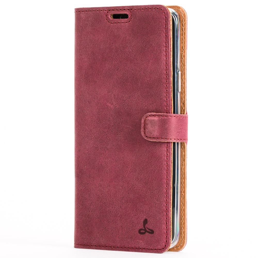 Vintage Plum Leather Wallet - Samsung Galaxy S9 Plus - Snakehive