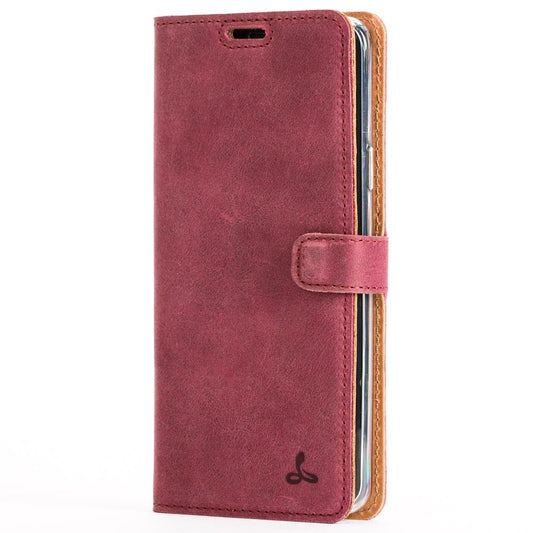 Vintage Plum Leather Wallet - Samsung Galaxy S9 Plus - Snakehive