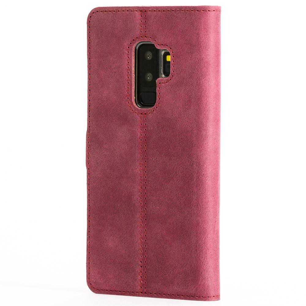 Vintage Plum Leather Wallet - Samsung Galaxy S9 Plus - Snakehive