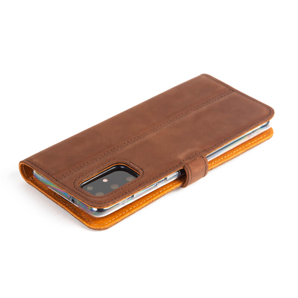 Vintage Lederhülle Braun - Samsung Galaxy S20 Plus