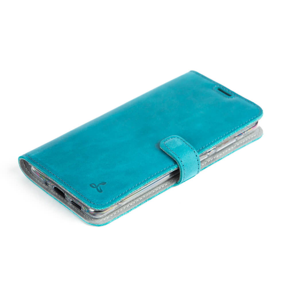 Vintage Lederhülle Türkis - Samsung Galaxy S20 Plus