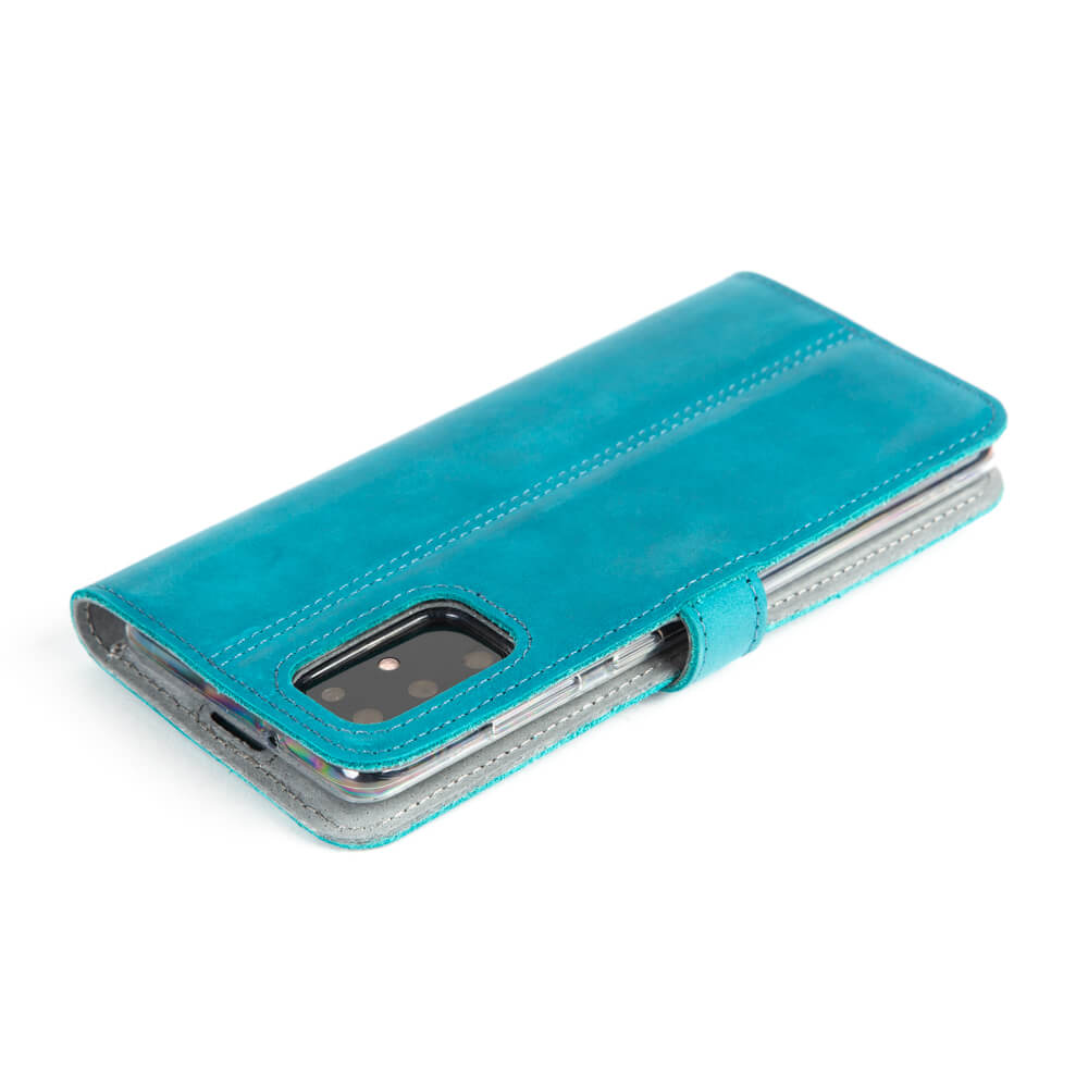 Vintage Lederhülle Türkis - Samsung Galaxy S20 Plus