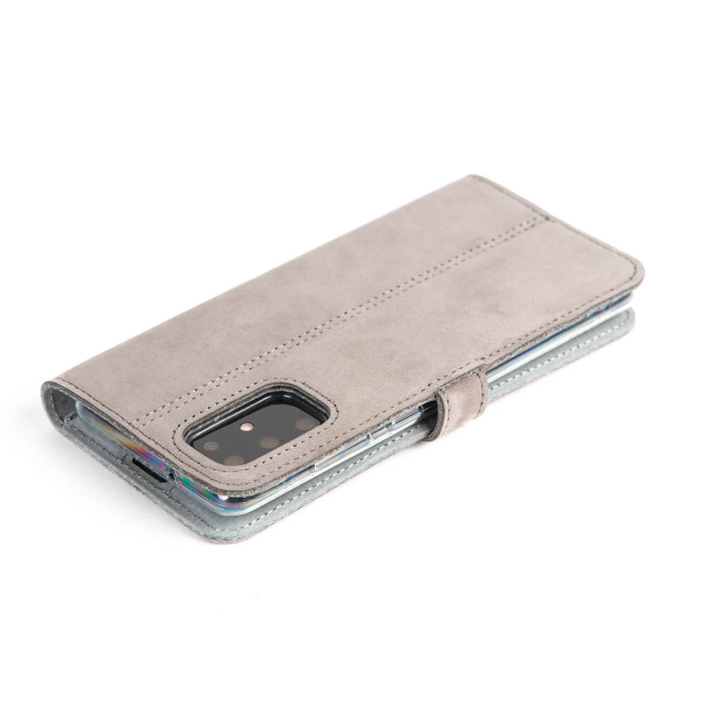 Vintage Lederhülle Grau  - Samsung Galaxy S20 Plus