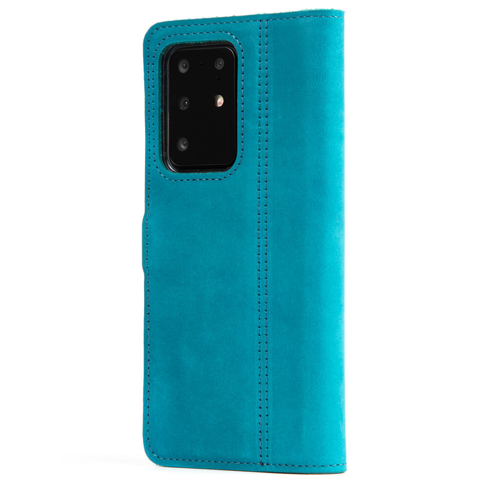 Vintage Lederhülle Türkis - Samsung Galaxy S20 Ultra