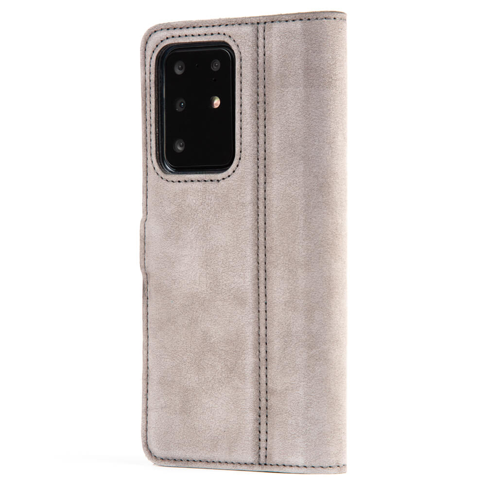 Vintage Lederhülle Grau  - Samsung Galaxy S20 Ultra