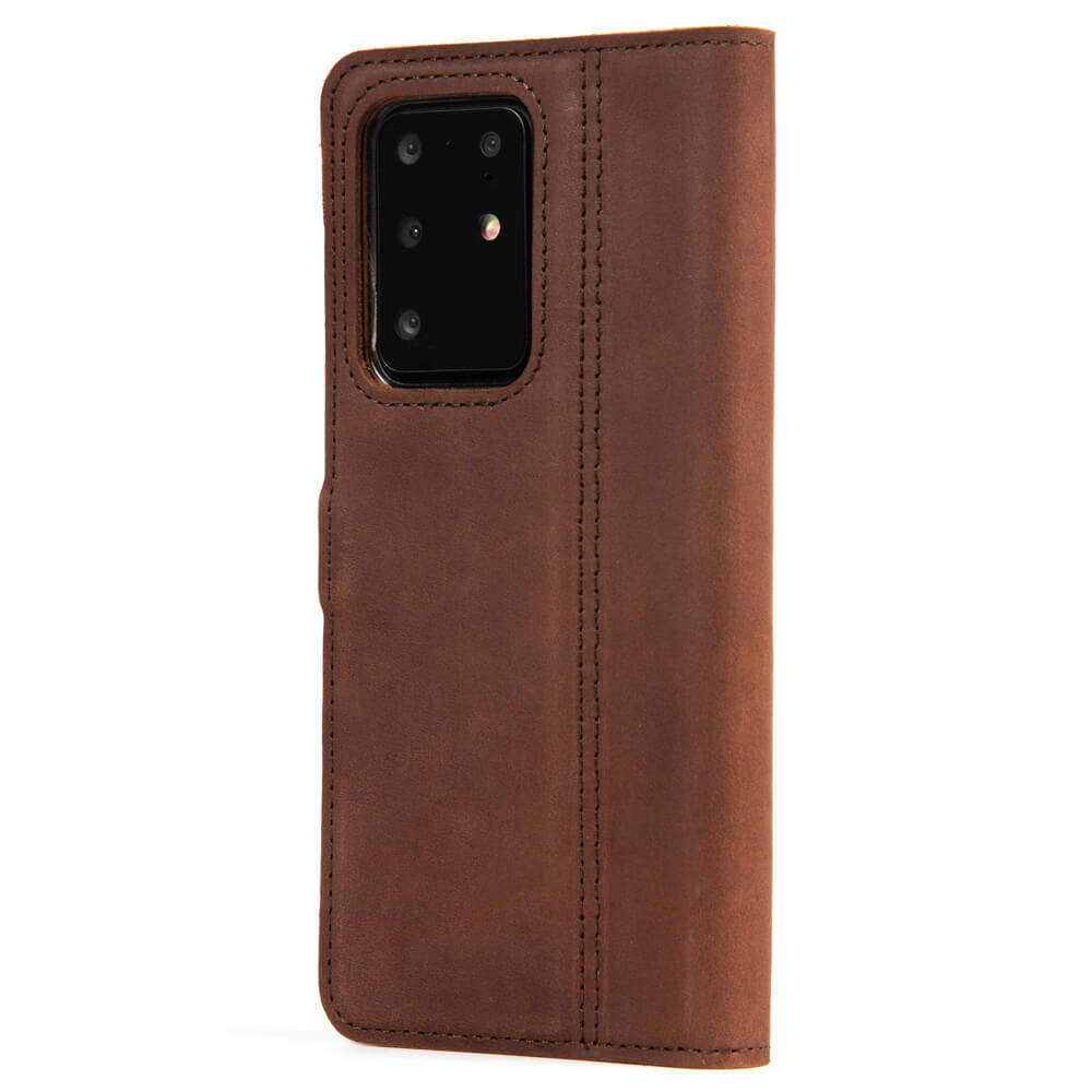 Vintage Lederhülle Braun - Samsung Galaxy S20 Ultra