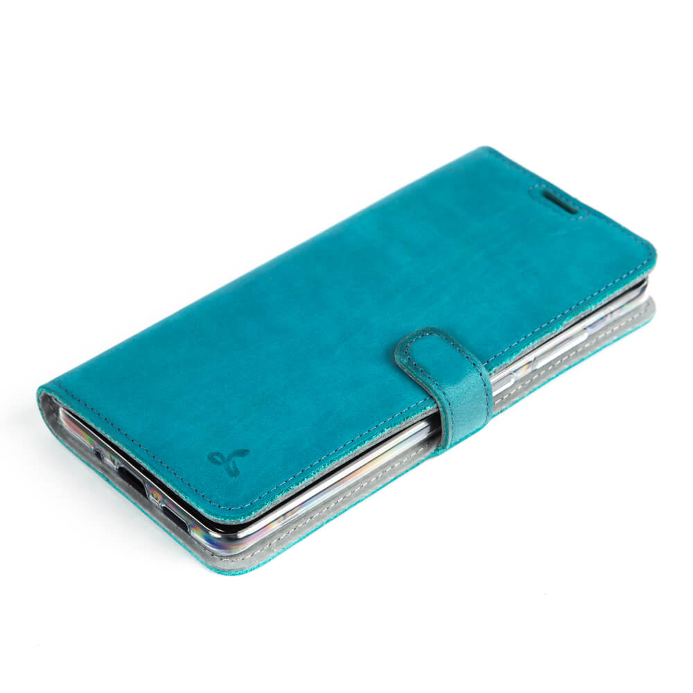 Vintage Lederhülle Türkis - Samsung Galaxy S20 Ultra