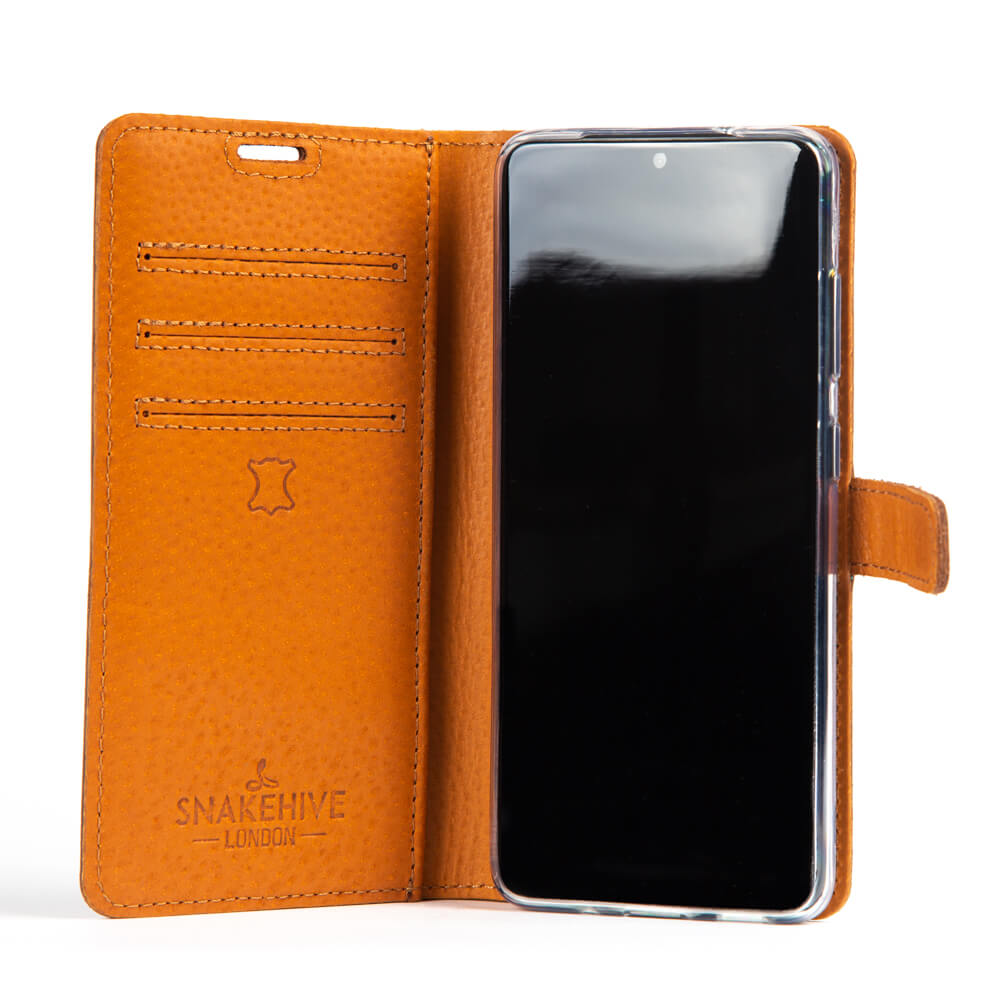 Vintage Lederhülle Braun - Samsung Galaxy S20 Plus