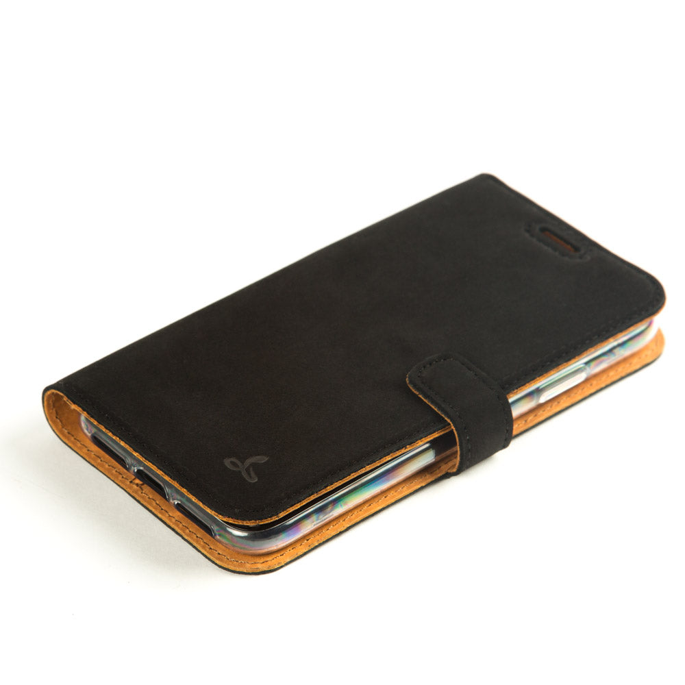 Vintage Lederhülle Schwarz - Apple iPhone 11