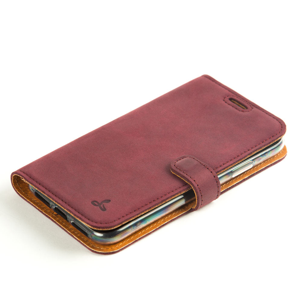 Vintage Lederhülle Lila - Apple iPhone 11