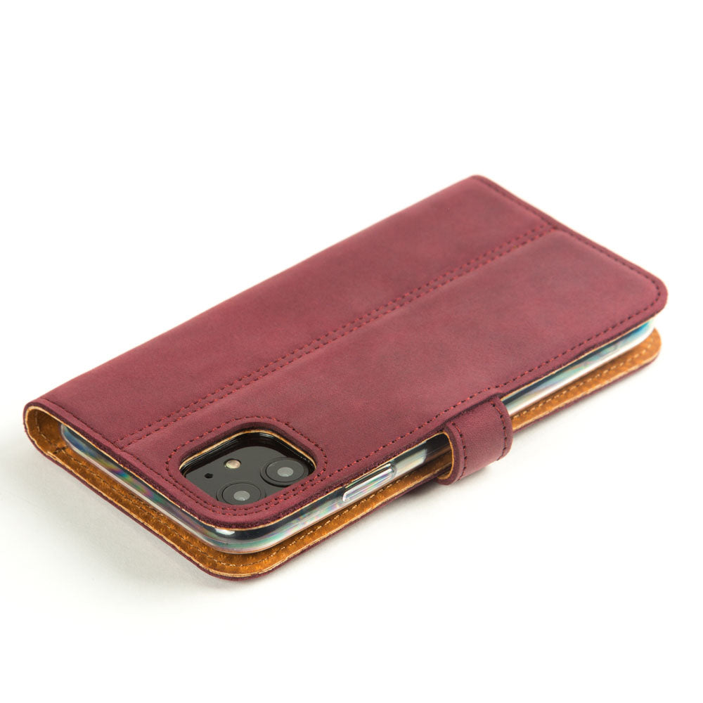 Vintage Lederhülle Lila - Apple iPhone 11
