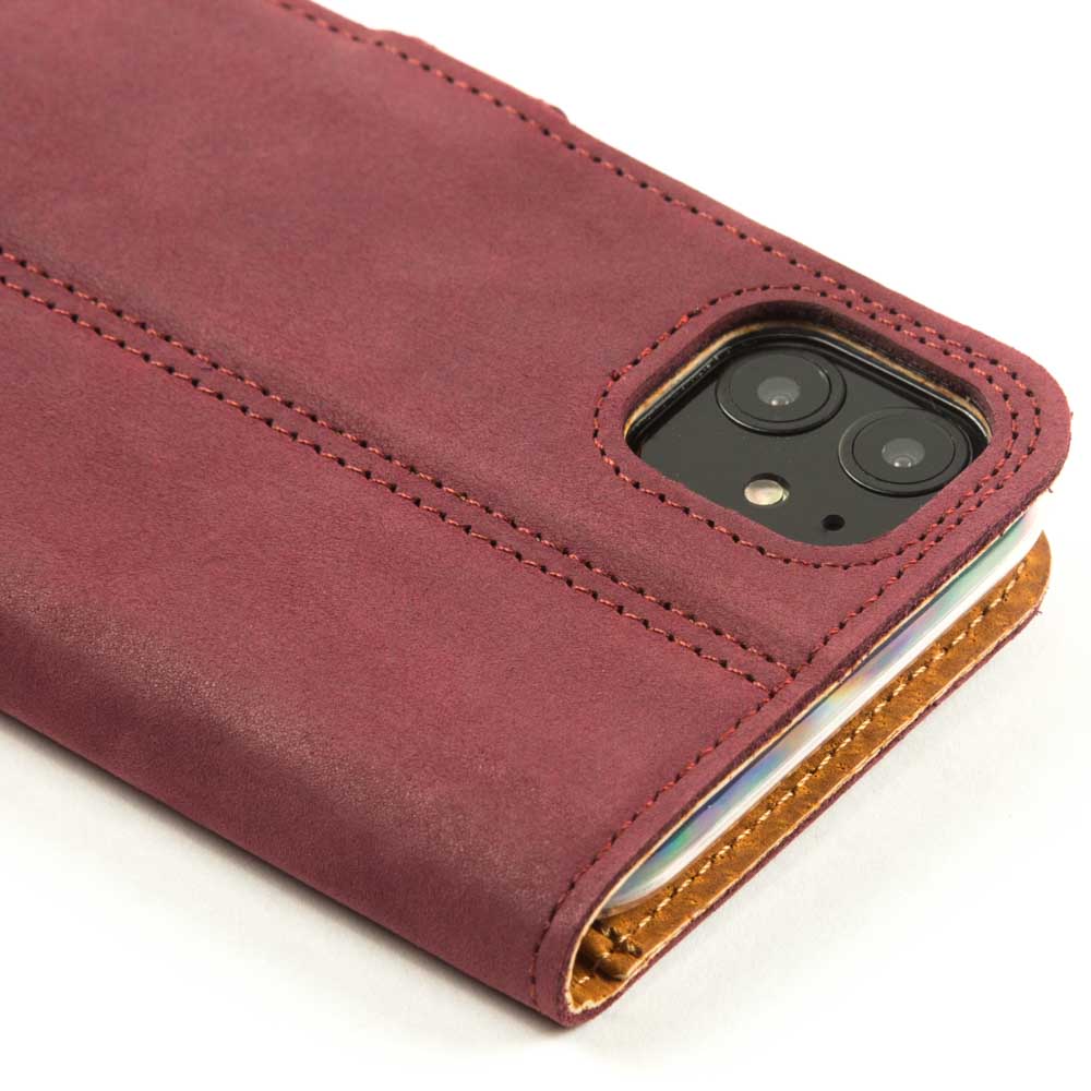 Vintage Lederhülle Lila - Apple iPhone 11