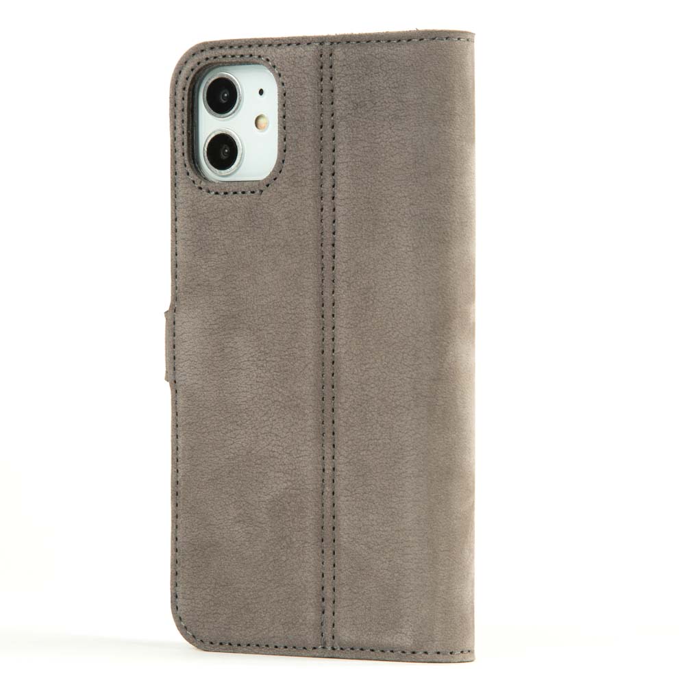 Vintage Lederhülle Grau - Apple iPhone 11